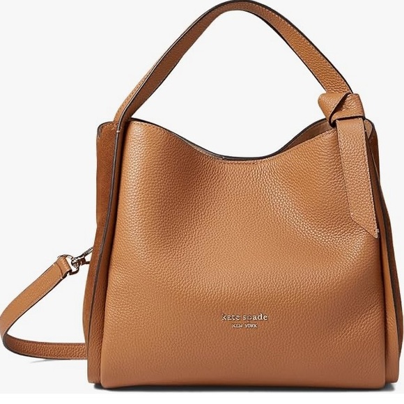 kate spade Handbags - ♠️ Kate Spade New York Knott Pebbled And Suede Leather Medium Crossbody Tote♠️